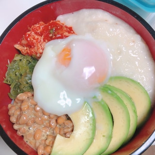 ごま油が隠し味☆ねばねば丼